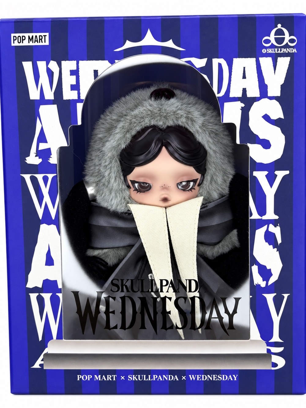 POP MART × SKULLPANDA × Wednesday Addams Nevermore Academy Plush – 2025 (Sealed)